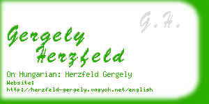 gergely herzfeld business card